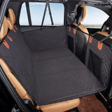 Waterproof quilted pet car seat cover for backseat protection and comfort